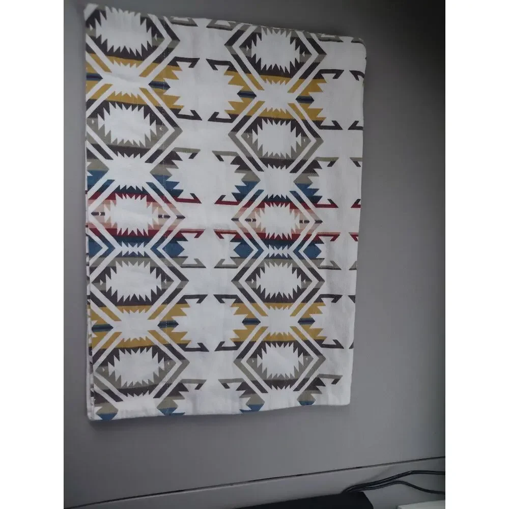 Pendleton White Sands Cotton Standard Flannel Pillowcase Southwest Cozy Vintage